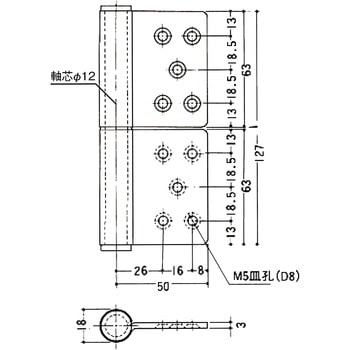 ステンレス 面付旗蝶番 APLUS(クマモト)