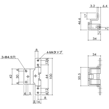 点検口用バネ付丁番 APLUS(クマモト)