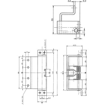点検口用バネ付丁番 APLUS(クマモト)