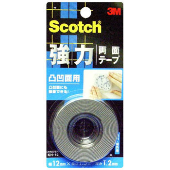KH-12 スコッチ 強力両面テープ 凸凹面用 1巻 スリーエム(3M) 【通販