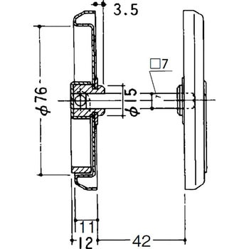 ST ケースハンドル 90mm APLUS(クマモト)