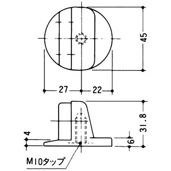 ダイカスト床付戸当 ビス穴 APLUS(クマモト)
