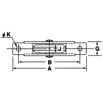 フラッター鉄枠V型戸車 APLUS(クマモト)