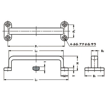 ステンレス鋼製フィニッシュハンドル LAMP(スガツネ)