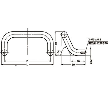 ステンレス鋼製ハンドル スガツネ(LAMP)