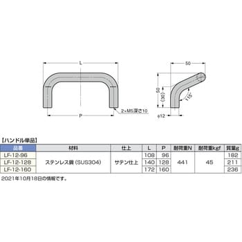 ステンレス鋼製ハンドル スガツネ(LAMP)