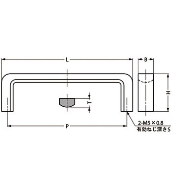ステンレス鋼製フィニッシュハンドル LAMP(スガツネ)