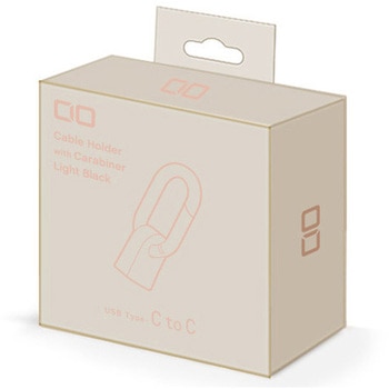 カラビナ付きケーブルホルダー CtoC シェルピンク - Mate