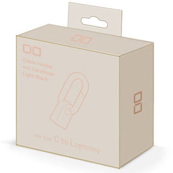 カラビナ付きケーブルホルダー CtoL シェルピンク Mate