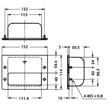 ステンレス鋼製埋込取手 LAMP(スガツネ)