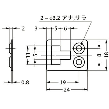 ステンレス鋼製フラットラッチ LAMP(スガツネ工業)