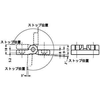 樹脂製ストッパーヒンジ スガツネ(LAMP)
