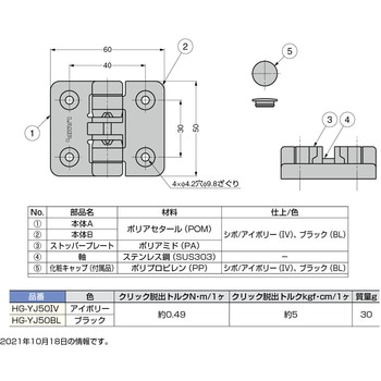 樹脂製ストッパーヒンジ スガツネ(LAMP)