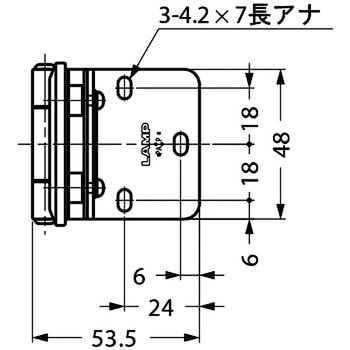 ステンレス鋼製ガラス丁番 LAMP(スガツネ)