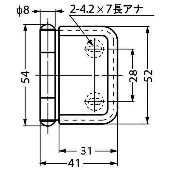 ステンレス鋼製ガラス丁番 LAMP(スガツネ)