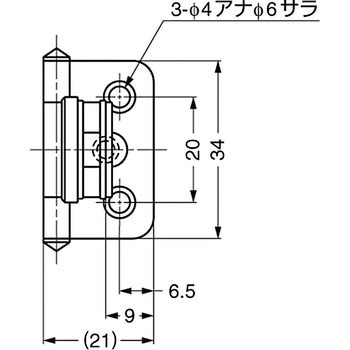 ステンレス鋼製ガラス丁番 LAMP(スガツネ)