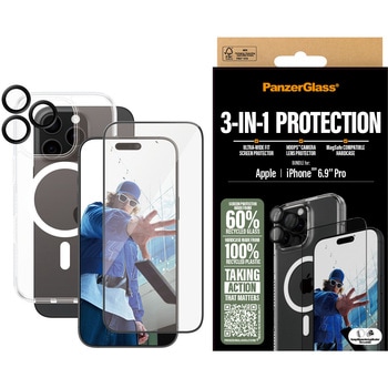 iPhone 16 Pro Max PanzerGlass 3-in-1 Protection Bundle PanzerGlass