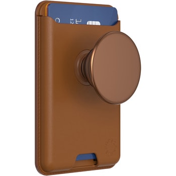 オレンジブラウン ソフト MagSafe ポップウォレット+ POPSOCKETS JAPAN