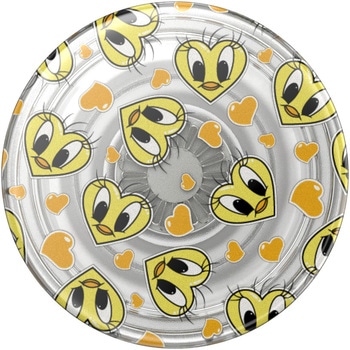 Translucent Tweety Heart Toss Gloss POPSOCKETS JAPAN