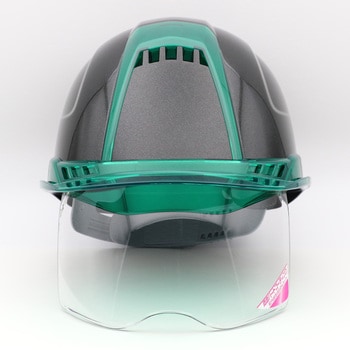 シールド付ヘルメット ヴェンディープラス ブラックメタリック塗装 東洋物産工業(旧トーヨーセフティー)