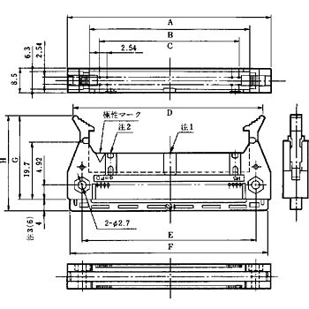 HIF3B 中継タイプリボンケーブル用コネクタ HIROSE(ヒロセ電機)