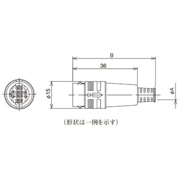 PR17シリーズ 小型プラスチックプッシュプルロックコネクタ プラグ(標準タイプ) HIROSE(ヒロセ電機)