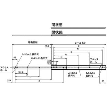 オールステンレス鋼製スライドレール LAMP(スガツネ工業)