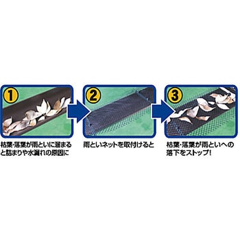枯葉・落葉よけ雨どいネット ノムラテック