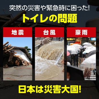 ジッパー付簡易携帯トイレ 10ヶ組 アーテック