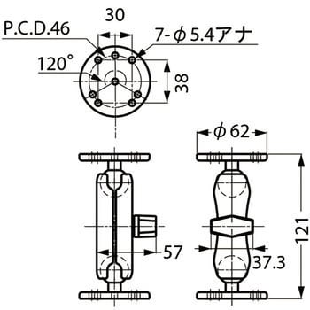 RAM-B-101 RAMマウンティングシステム 1個 スガツネ(LAMP) 【通販