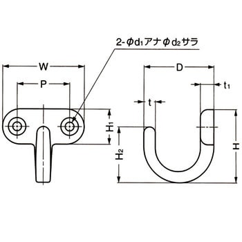 ステンレス鋼製 フック LAMP(スガツネ)