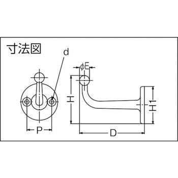 ステンレス鋼製 フィニッシュコートフック - LAMP(スガツネ工業)