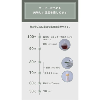 電気ケトル バリスタポット 0.8L 温度調節 保温 空焚き防止 YAMAZEN(山善)