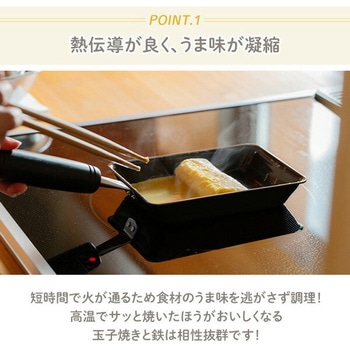 卵1個で厚い玉子焼き! 鉄の玉子焼き器 be worth style(ビーワーススタイル)
