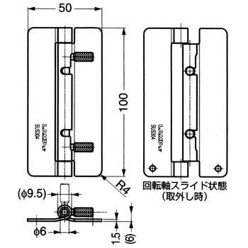 ワンタッチリリースヒンジ HG-OT型 LAMP(スガツネ)