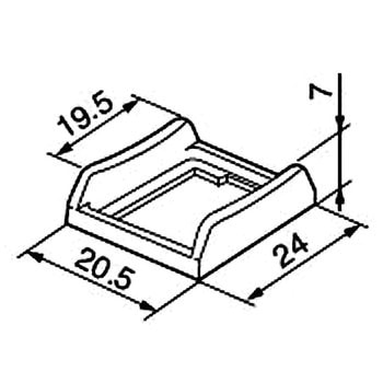 ロッカスイッチJW-S用バリア NKKスイッチズ(日本開閉器)