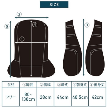 水冷服ベスト フルセット ハーネス対応 モノタロウ