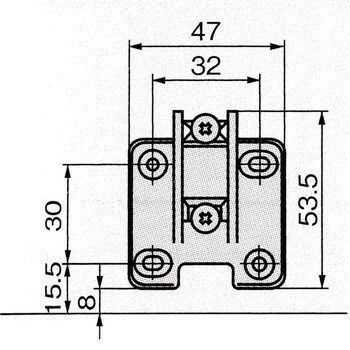 スライド丁番 DT90° アトムリビンテック