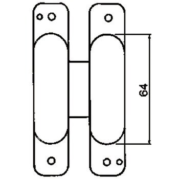 AFD-900 間仕切折戸用丁番 1個 アトムリビンテック 【通販サイトMonotaRO】