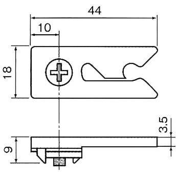 吊元仮固定用ストッパー(上下共通)(HR SYSTEM) アトムリビンテック