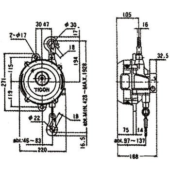 日東工器 スプリングバランサ タイゴン TW-60 Spring balancer tyugon-