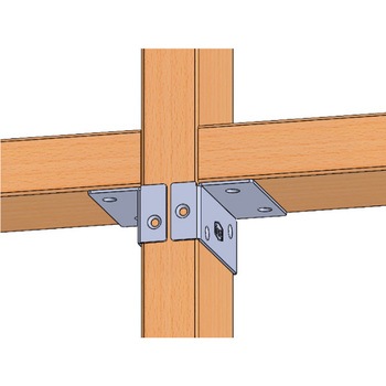 fortユニクロめっき2x4用金具ブラケット B6-UC fort