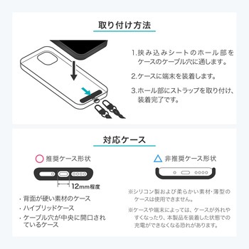 Coehl コーエル ネックストラップ LAUREL 滑りにくい ロープ編み構造 ストラップカード付属 ミッドナイトブラック MSソリューションズ