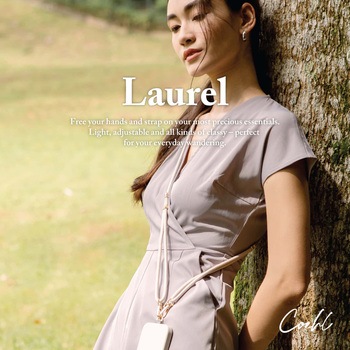 Coehl コーエル ネックストラップ LAUREL 滑りにくい ロープ編み構造 ストラップカード付属 ロゼット MSソリューションズ