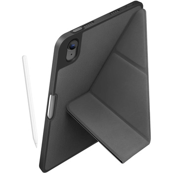 Uniq ユニーク iPad mini 7 (A17 Pro)/iPad mini 6 Y字型 折り畳み式ケース TRANSFORMA Apple Pencil用ホルダー付き チャコール MSソリューションズ