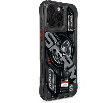 SKINARMA スキンアマ iPhone 16 Pro 360度フルカバーケース EKHO カメラレンズ周りも保護 ブラック MSソリューションズ