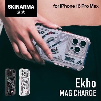SKINARMA スキンアマ iPhone 16 Pro Max 360度フルカバーケース EKHO カメラレンズ周りも保護 クリア MSソリューションズ