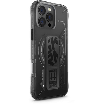 SKINARMA スキンアマ iPhone 16 Pro Max 衝撃吸収フルカバーケース HELIO スタンド付き ブラック MSソリューションズ