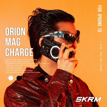 SKINARMA スキンアマ iPhone 15 耐傷・耐衝撃ケース ORION ワイヤレス充電対応 ブラック MSソリューションズ