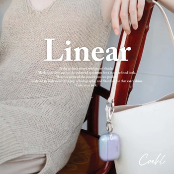 Coehl コーエル AirPods Pro 2 対応 落下保護 耐傷性 クリアケース LINEAR キーリング 留め具付き スターダスト MSソリューションズ